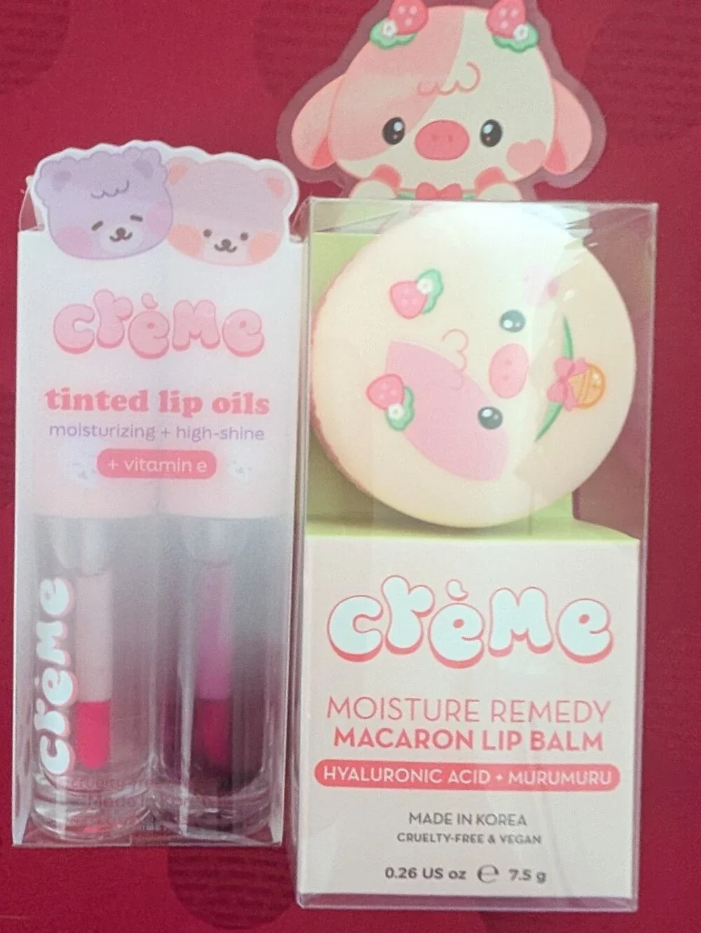 🍓 Tinted Lip Oils & Moisture Remedy Lip Balm Strawberry Milk Lip Bundle